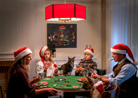 Brittons Playing Poker (holiday card 2021)